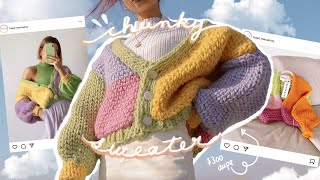 i crochet the 300 chunky sweater of your dreams  hope macaulay inspired [upl. by Burleigh754]