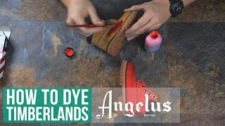 How to Suede Dye Timberlands  Angelus Suede Dye [upl. by Tristis]