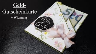 Geldkarte  Gutscheinkarte  Geschenkkarte  Tutorial [upl. by Griffis]