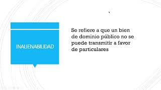 Qué son los principios de INEMBARGABILIDAD IMPRESCRIPTIBILIDAD E INALIENABILIDAD [upl. by Kurman146]