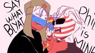 I dont like your boyfriend meme Countryhumans PhilippinesRussia Japan AmericaSpain etc13 [upl. by Aoket]