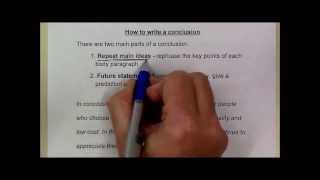 How to write a conclusion [upl. by Akim]