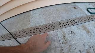 DIY  NDS Channel Drain  Review amp Installation with Pavers [upl. by Arundel]