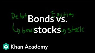 Bonds vs stocks  Stocks and bonds  Finance amp Capital Markets  Khan Academy [upl. by Yeh]