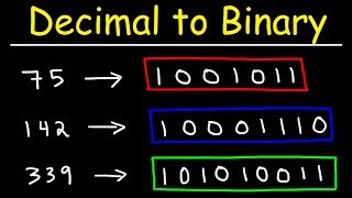 How To Convert Decimal to Binary [upl. by Lechner]