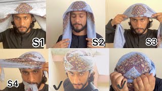 How to tie Omani Turban part 4  SheMagh style oman  Majid shah [upl. by Cass267]