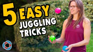 5 Easy JUGGLING TRICKS  Beginner Tutorial [upl. by Wehtam]