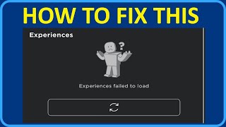 How To Fix “Experiences failed to load” In Roblox 2024  Roblox Server Are Down [upl. by Weld]