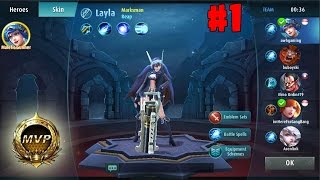 Gameplay Mobile Legend  Bang Bang 1  Play Layla MVP [upl. by Federico781]