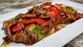 Super Easy PEPPER STEAK Recipe Better Than Take Out [upl. by Adnwahsor]