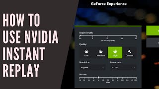 How to use Nvidia Instant Replay to record gameplay [upl. by Areis314]