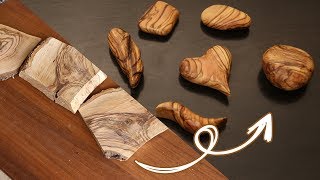 DIY Dremel project wooden pendants from Olive wood  Power Carving and wood polishing [upl. by Nilorac617]