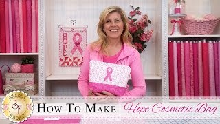 How to Make a Cosmetic Bag  a Shabby Fabrics Sewing Tutorial [upl. by Elleinod675]