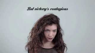 LORDE  Glory and Gore HD Lyrics [upl. by Nancey]