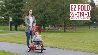 EZ Fold 4in1 Stroll N Trike® Convertible Tricycle [upl. by Berkow]