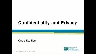 CONFIDENTIALITY AND PRIVACY CASE STUDIES [upl. by Ahsiekam]