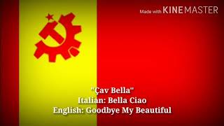 Çav Bella  Bella Ciao Goodbye My Beautiful Turkish Lyrics Version amp English Translation [upl. by Mok]