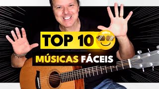 Aula de Violão Top 10 MÚSICAS que todo iniciante deveria saber sem pestana [upl. by Elag]