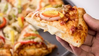 Cheese Burst Pizza Recipe  Homemade Dominos Restaurant Style  CookingShooking [upl. by Ffej171]