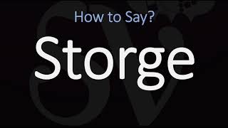 How to Pronounce Storge CORRECTLY LOVE Meaning amp Pronunciation [upl. by Ahsenac777]