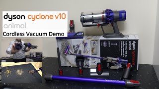 Dyson V10 Animal Cordless Vacuum Explanation and Demo [upl. by Bainbrudge]