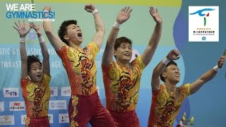 HIGHLIGHTS  2016 Acrobatic Worlds Putian CHN – Mens Groups  We are Gymnastics [upl. by Meehaf]