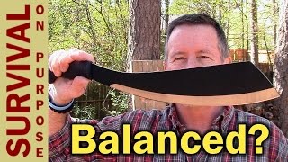 Schrade Parang Machete Review and Balance Test [upl. by Nyleahcim]