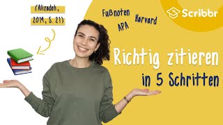 Richtig zitieren in 5 Schritten  Scribbr 🎓 [upl. by Kaitlynn]