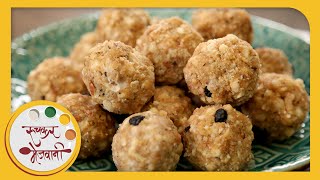 Dinkache Ladoo  Easy To Make Laddu  Recipe by Archana in Marathi  Maharashtrian Sweet [upl. by Beebe129]