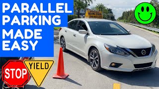 HOW TO PARALLEL PARK FOR BEGINNERS PARALLEL PARKING [upl. by Yetsirhc]