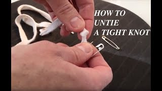 How to untie a tight knot in a shoelace or a string [upl. by Japheth]