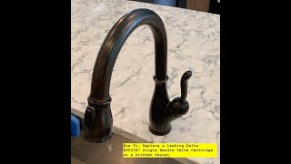 How To Replace a leaking Delta RP50587 Single Handle Valve Cartridge  Kitchen Faucet [upl. by Caesaria912]