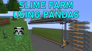 Peaceful SLIME FARM using PANDAS  Minecraft 115  1165 [upl. by Kearney148]