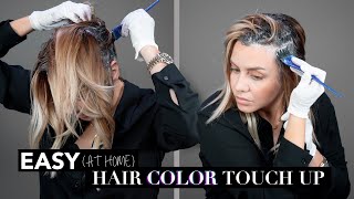 Hairdresser How To  Color Your Roots At Home  Quarantine Edition [upl. by Libby]