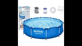 Bestway swimming STEEL PRO pool set up [upl. by Llerehc]