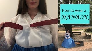 How to wear Hanbok [upl. by Dyun]