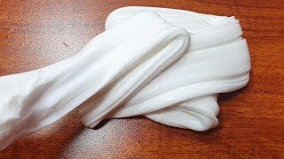 White Glue Satl Slime No Borax DIY Salt Slime [upl. by Zerk46]