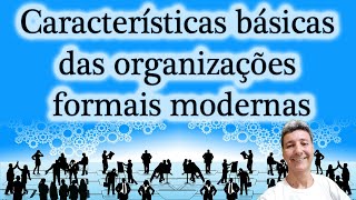 Características básicas das organizações formais modernas [upl. by Otrebliw]