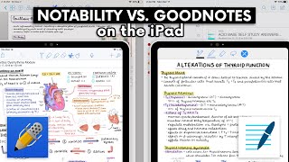 NOTABILITY VS GOODNOTES ON THE IPAD ✍🏻 [upl. by Neelyar]