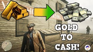 HOW TO SELL GOLD BARS IN RED DEAD REDEMPTION 2 AND ALL FENCE LOCATIONS [upl. by Tonia]