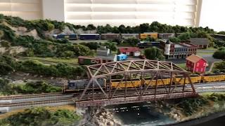 Z SCALE MODEL TRAIN LAYOUT [upl. by Enileoj]