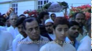 Last journey of Indira Gandhi 1984  Archival footage [upl. by Schoening]