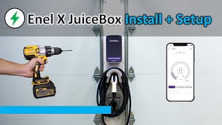 Enel X JuiceBox Level 2 EV Charger Installation and Mobile App Setup [upl. by Ahsha]