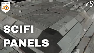 Blender Sci fi Tutorial  How to Panel a Spaceship [upl. by Enyrb]