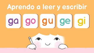 Aprender a leer las sílabas ga go gu ge gi [upl. by Isaacs188]