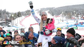 Lindsey Vonns final downhill run and official farewell to skiing  NBC Sports [upl. by Demmer]