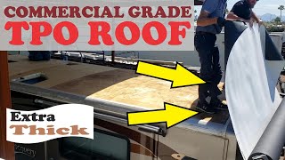 Installing a Commercial TPO Membrane on a RV [upl. by Eissat837]