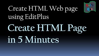 How to create HTML Web page using EditPlus  Web Development Tutorial for Beginners YouTube [upl. by Attelrak445]