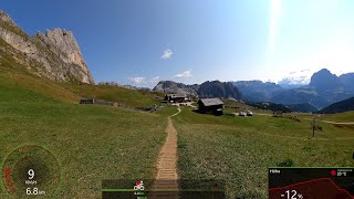 Ultimate 45 minute MTB Fat Burning Cycling Workout Seceda Dolomiti Italy Garmin 4K [upl. by Galven]