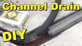 How To Install a Driveway Channel Drain [upl. by Burlie]